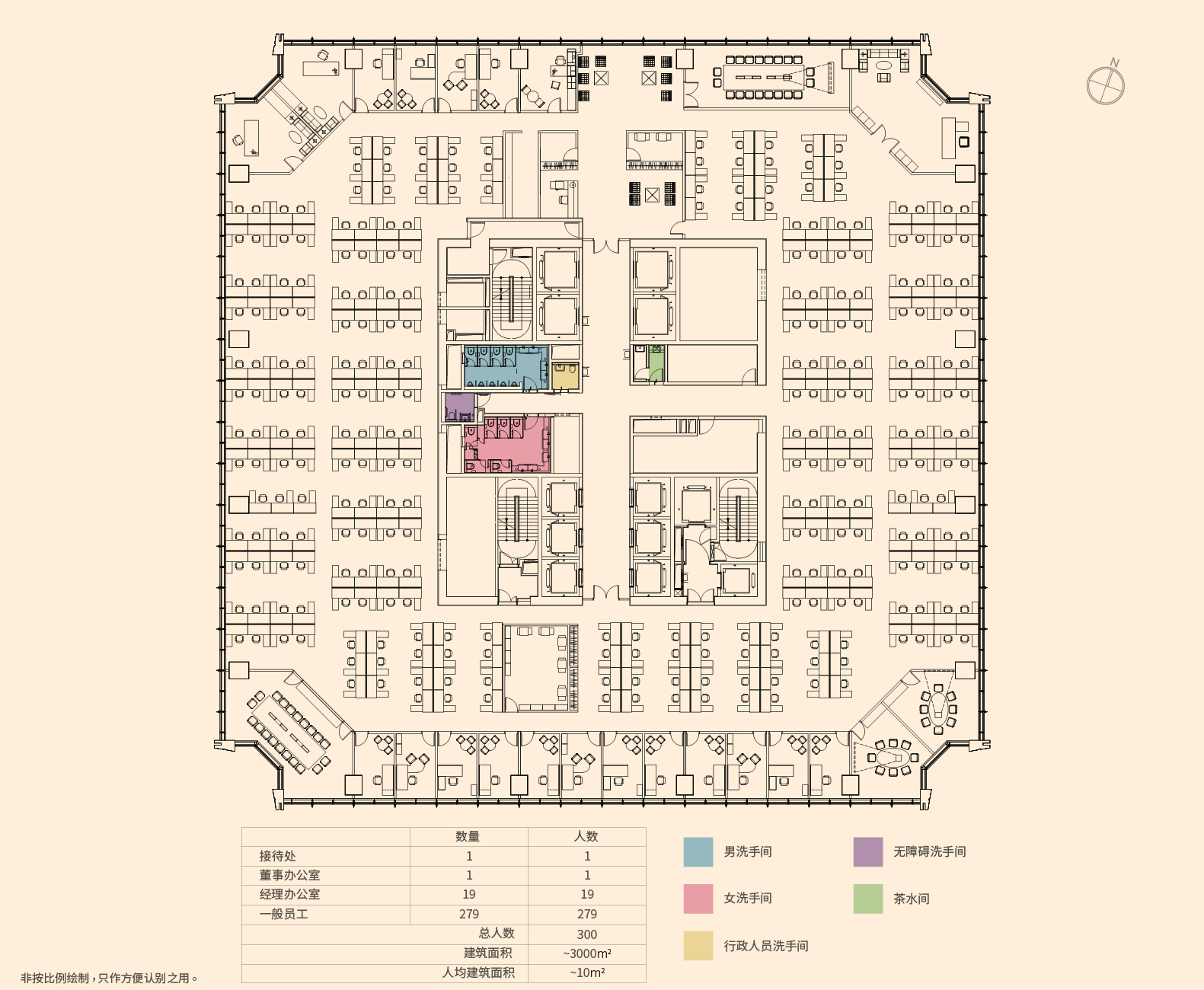 Test-Fit Layout (Whole Floor - High Density)