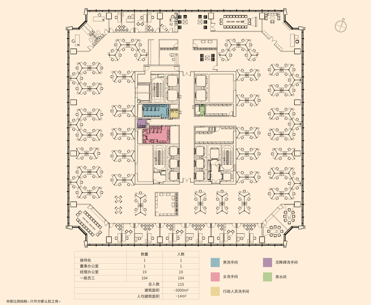 Test-Fit Layout (Whole Floor - Low Density)