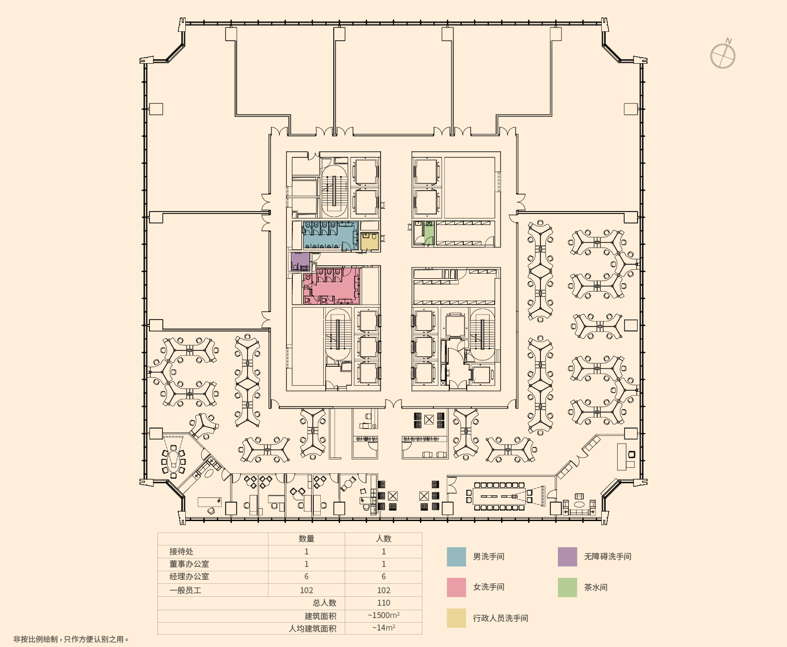 Test-Fit Layout (Half Floor - Low Density)